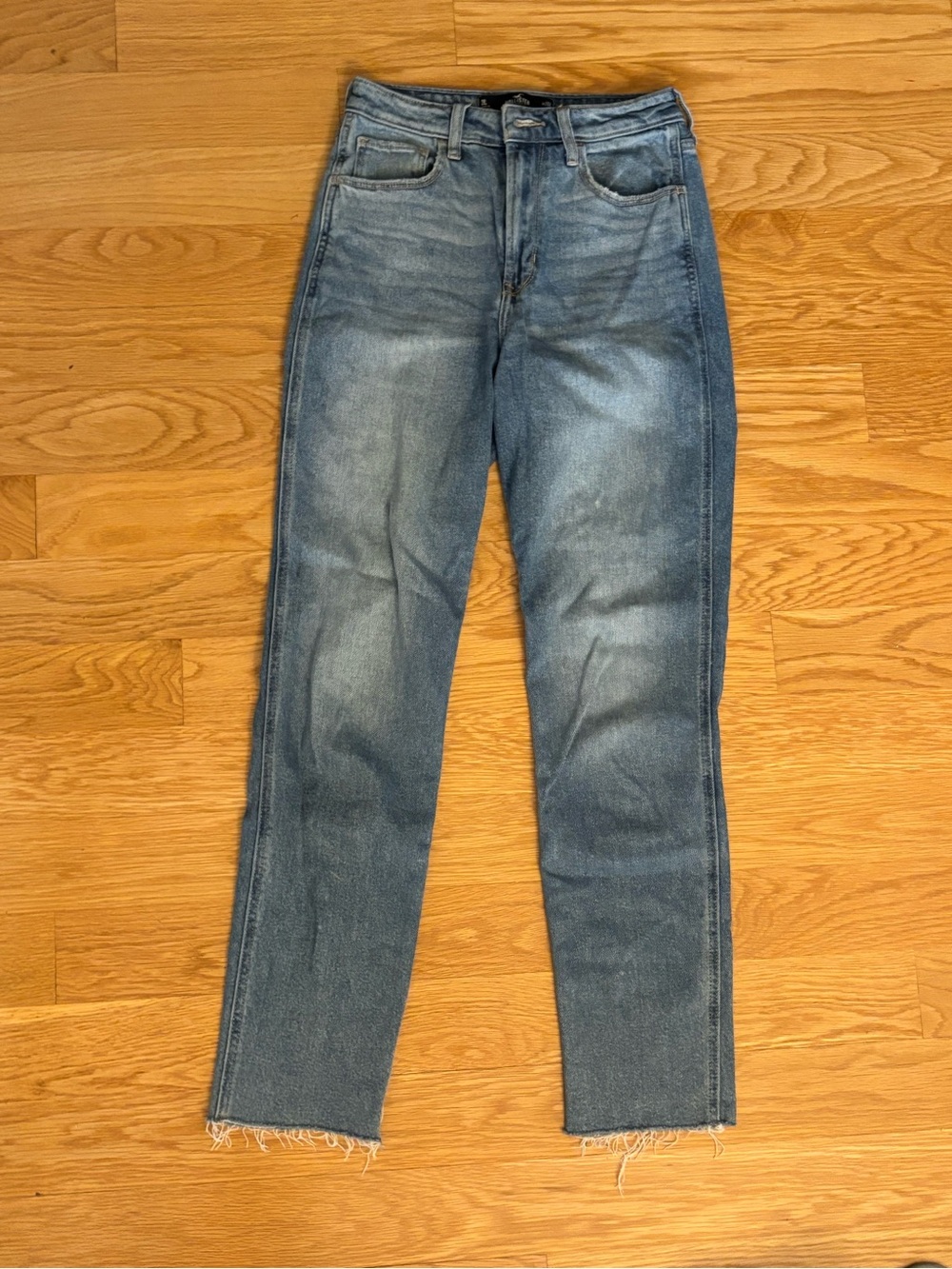 Hollister High-Rise Straight Leg Blue Jeans 2L